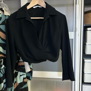 Zara Elegant Black Blouse